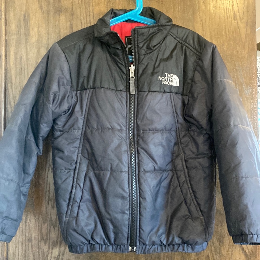 The North Face black puffer jacket